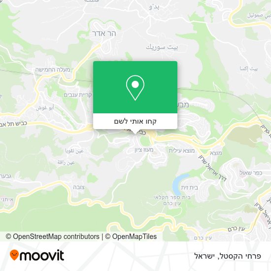 מפת פרחי הקסטל