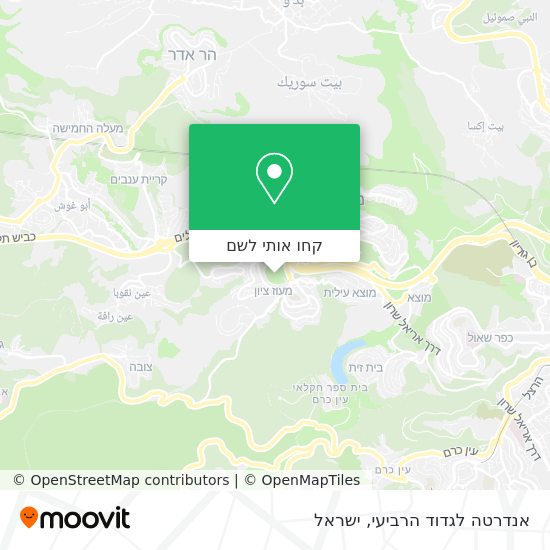 מפת אנדרטה לגדוד הרביעי