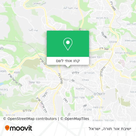 מפת ישיבת אור תורה