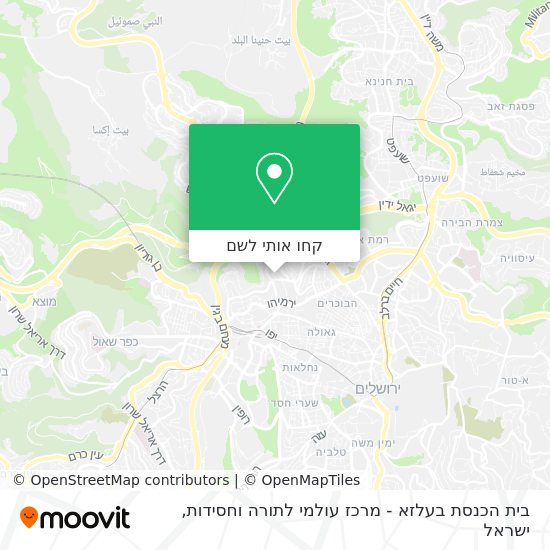 מפת בית הכנסת בעלזא - מרכז עולמי לתורה וחסידות
