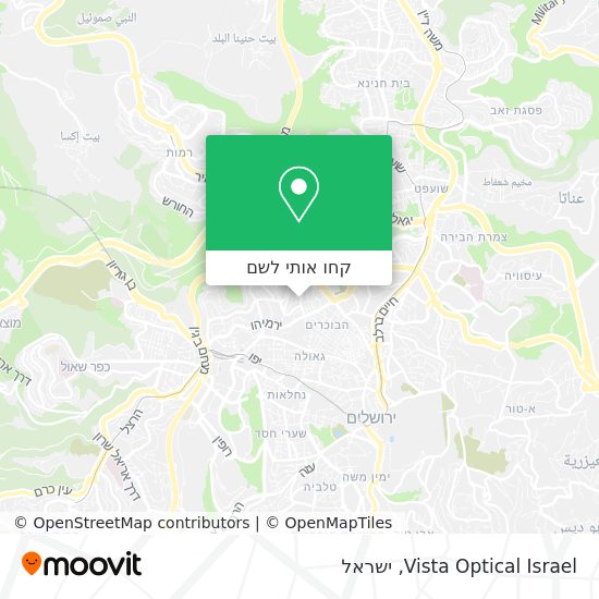 מפת Vista Optical Israel