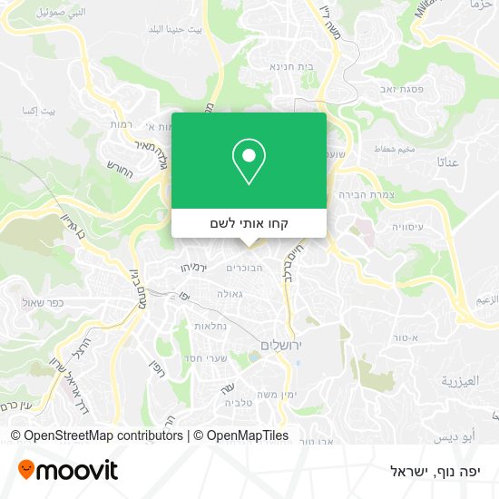 מפת יפה נוף