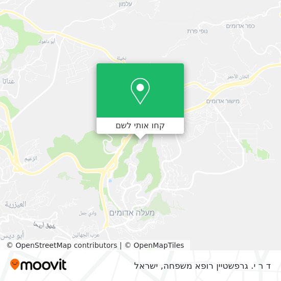 מפת ד ר י. גרפשטיין רופא משפחה