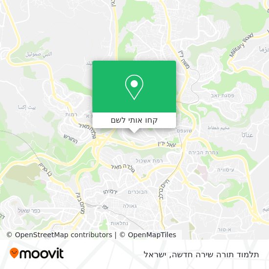 מפת תלמוד תורה שירה חדשה