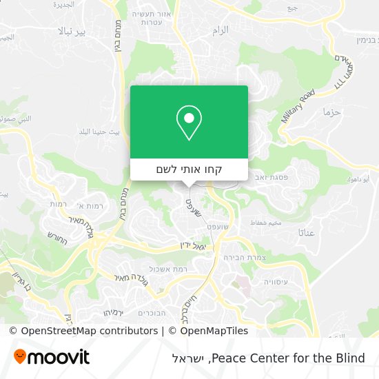 מפת Peace Center for the Blind