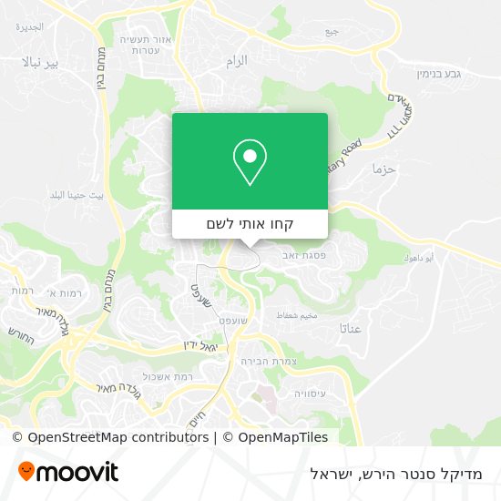 מפת מדיקל סנטר הירש