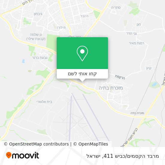 מפת מרבד הקסמים/כביש 411