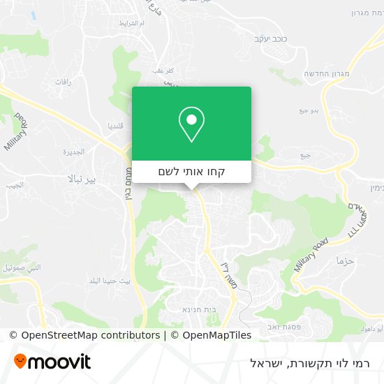 מפת רמי לוי תקשורת