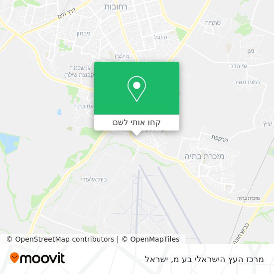 מפת מרכז העץ הישראלי בע מ