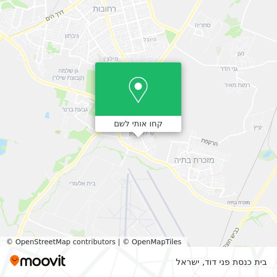 מפת בית כנסת פני דוד