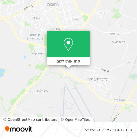 מפת בית כנסת יוצאי לוב