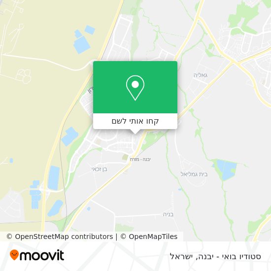 מפת סטודיו בואי - יבנה