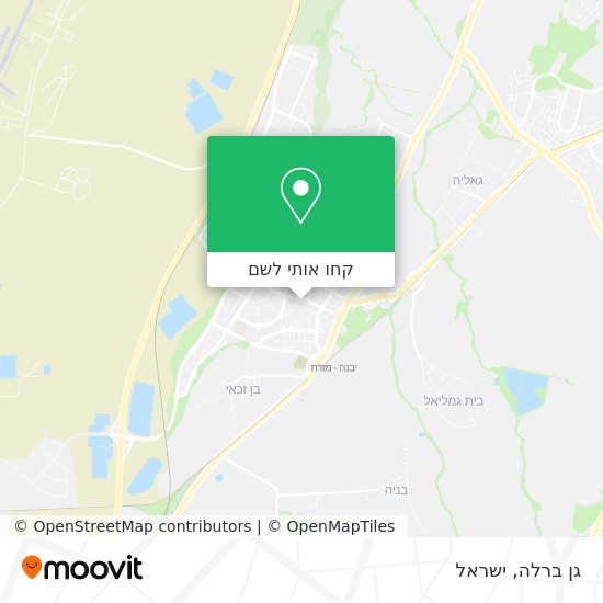 מפת גן ברלה