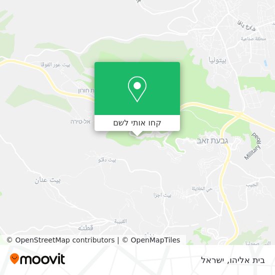 מפת בית אליהו