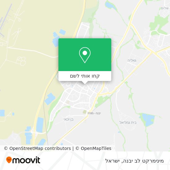 מפת מינימרקט לב יבנה