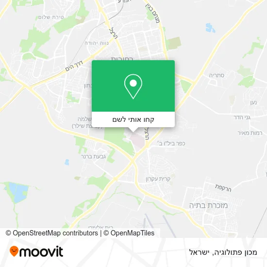 מפת מכון פתולוגיה