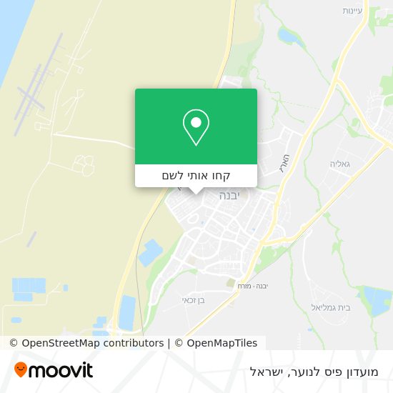 מפת מועדון פיס לנוער