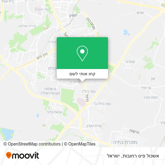 מפת אשכול פיס רחובות