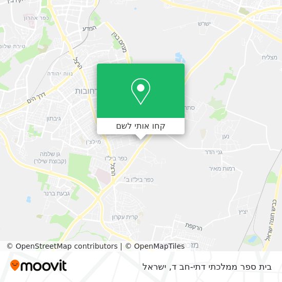 מפת בית ספר ממלכתי דתי-חב ד