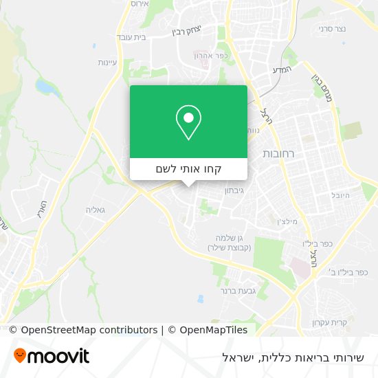 מפת שירותי בריאות כללית