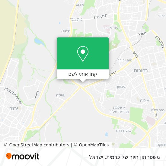 מפת משפחתון חיוך של כרמית