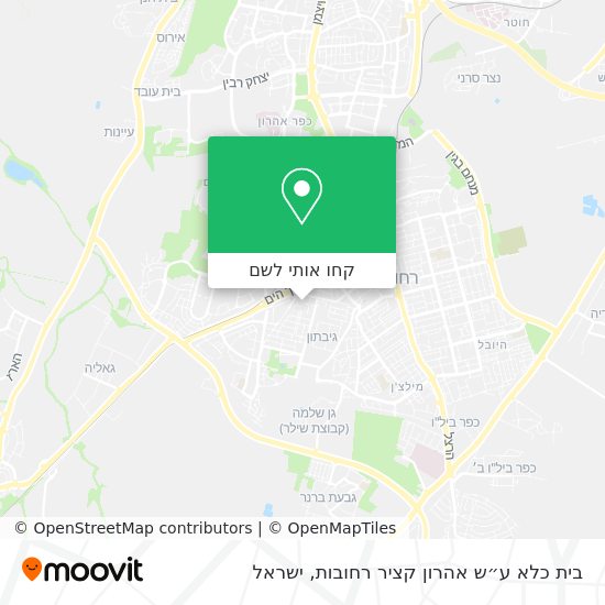 מפת בית כלא ע״ש אהרון קציר רחובות