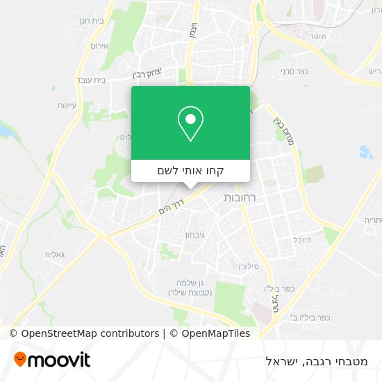 מפת מטבחי רגבה