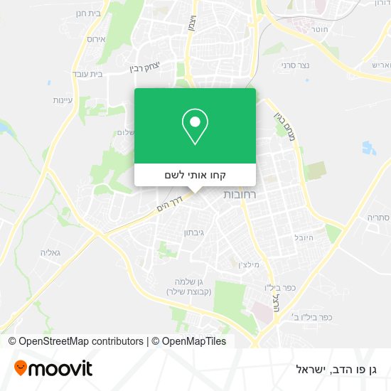 מפת גן פו הדב