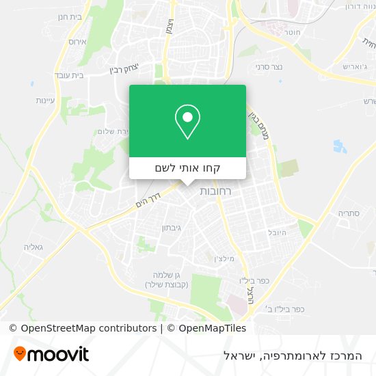 מפת המרכז לארומתרפיה