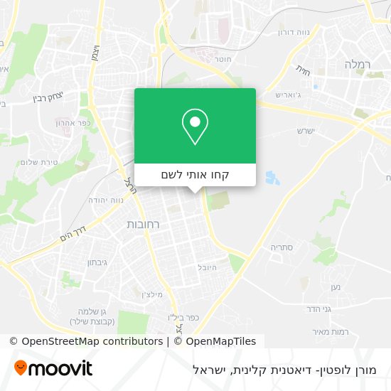 מפת מורן לופטין- דיאטנית קלינית