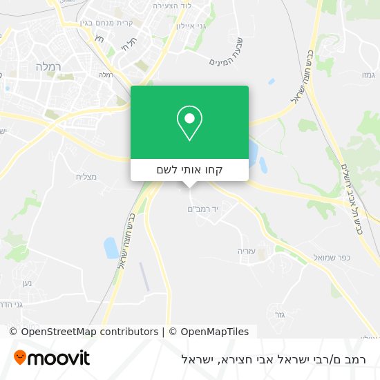 מפת רמב ם/רבי ישראל אבי חצירא