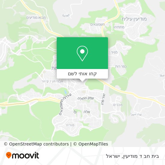 מפת בית חב ד מודיעין