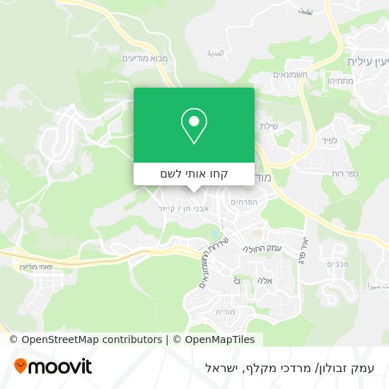 מפת עמק זבולון/ מרדכי מקלף