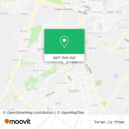 מפת שפילד בר