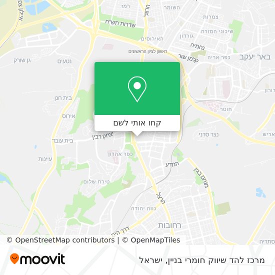 מפת מרכז להד שיווק חומרי בניין