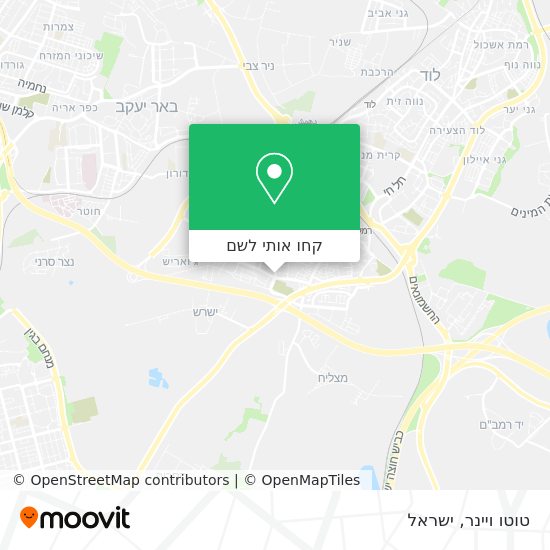 מפת טוטו ויינר