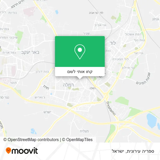 מפת ספריה עירונית