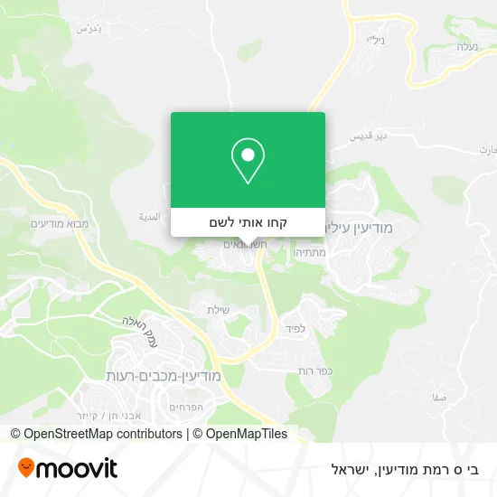 מפת בי ס רמת מודיעין