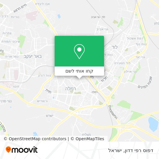 מפת דפוס רפי דדון