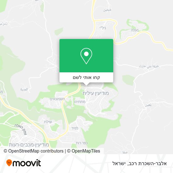מפת אלבר-השכרת רכב