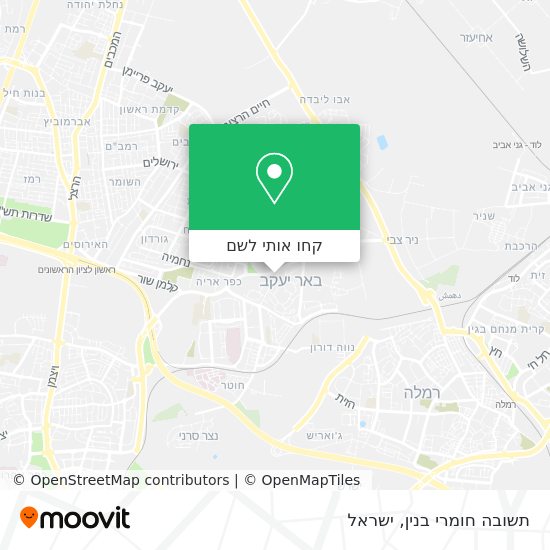 מפת תשובה חומרי בנין