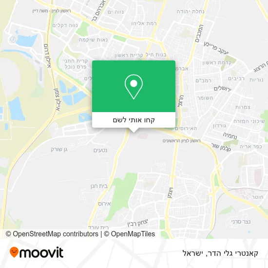 מפת קאנטרי גלי הדר