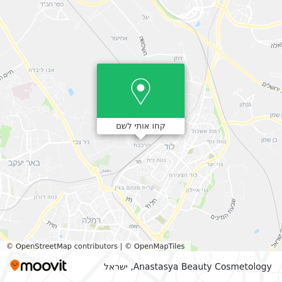 מפת Anastasya Beauty Cosmetology