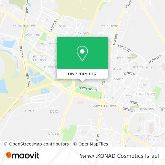 מפת KONAD Cosmetics Israel