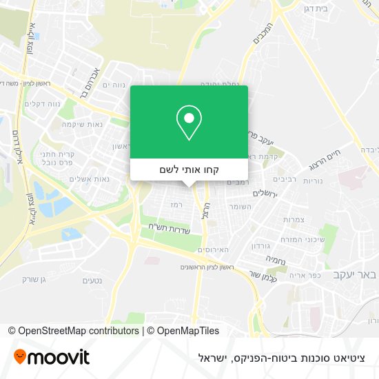מפת ציטיאט סוכנות ביטוח-הפניקס
