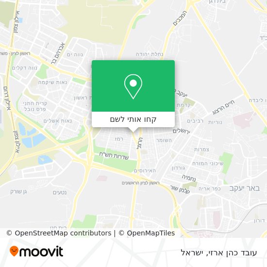 מפת עובד כהן ארזי