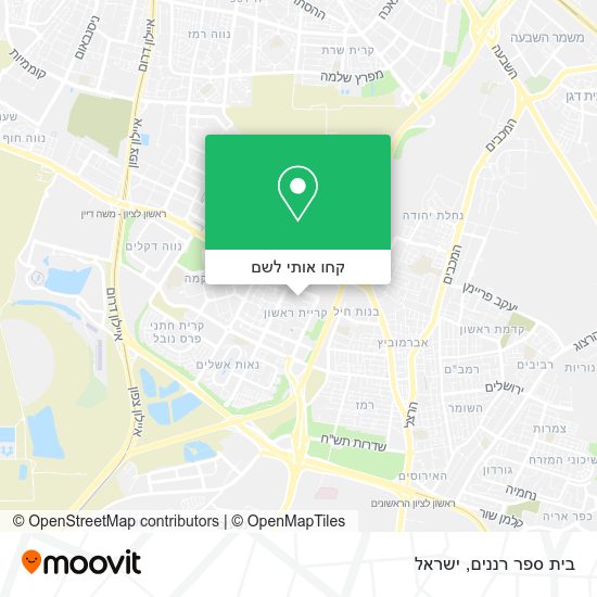 מפת בית ספר רננים
