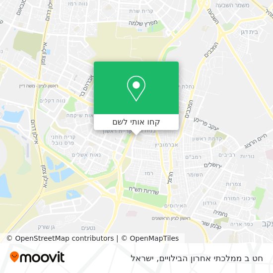 מפת חט ב ממלכתי אחרון הבילויים