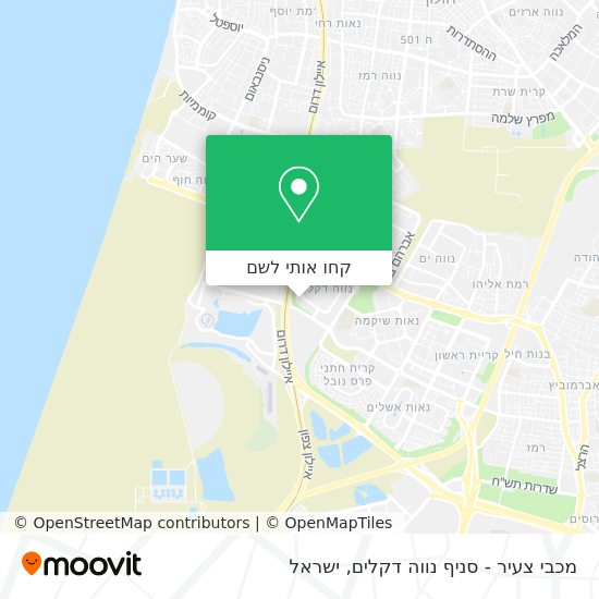מפת מכבי צעיר - סניף נווה דקלים