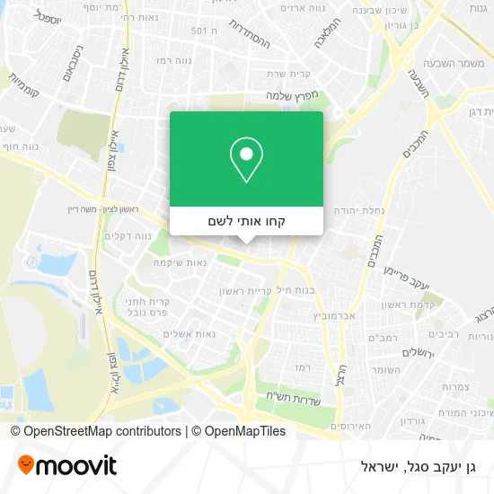 מפת גן יעקב סגל